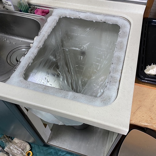 ヤマハトップオープン食洗機取替え交換工事　クリーニング